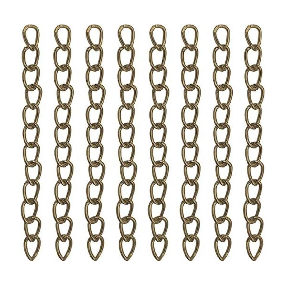 100 cadenas extensoras de bronce antiguo cadena de