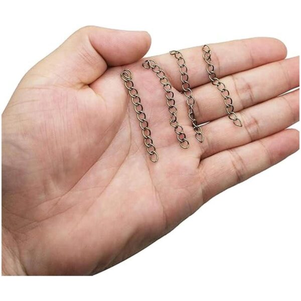 100 cadenas extensoras de bronce antiguo cadena de
