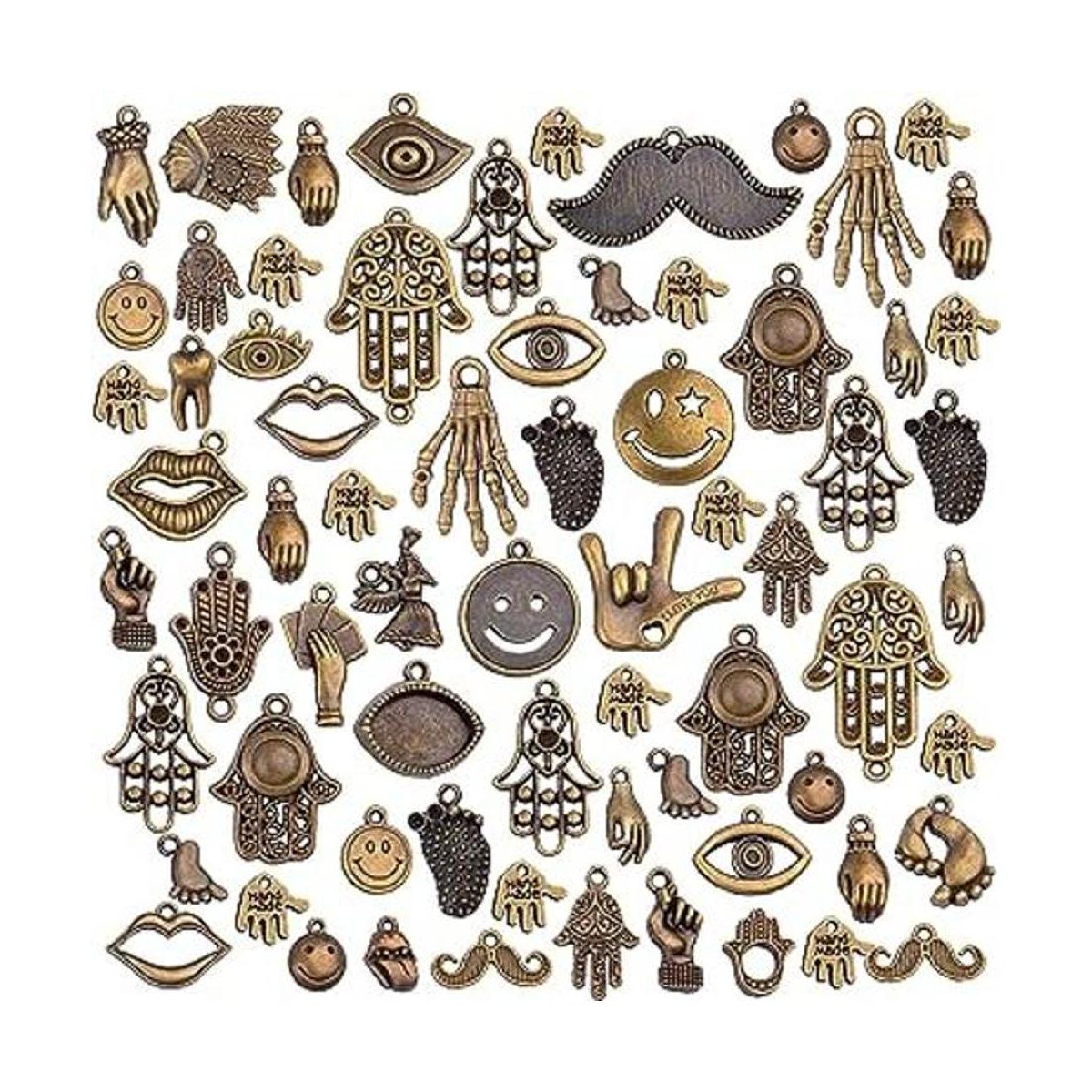 Colección de abalorios de piezas de cuerpo humano 3.53