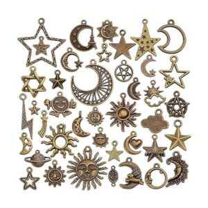 Abalorios celestiales 40 piezas de suministros de