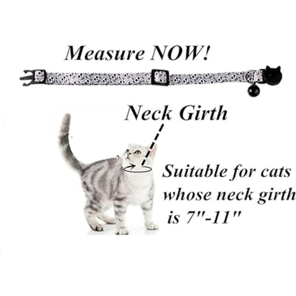 BoomBone 2 collares de calavera para gato collar de gato_4