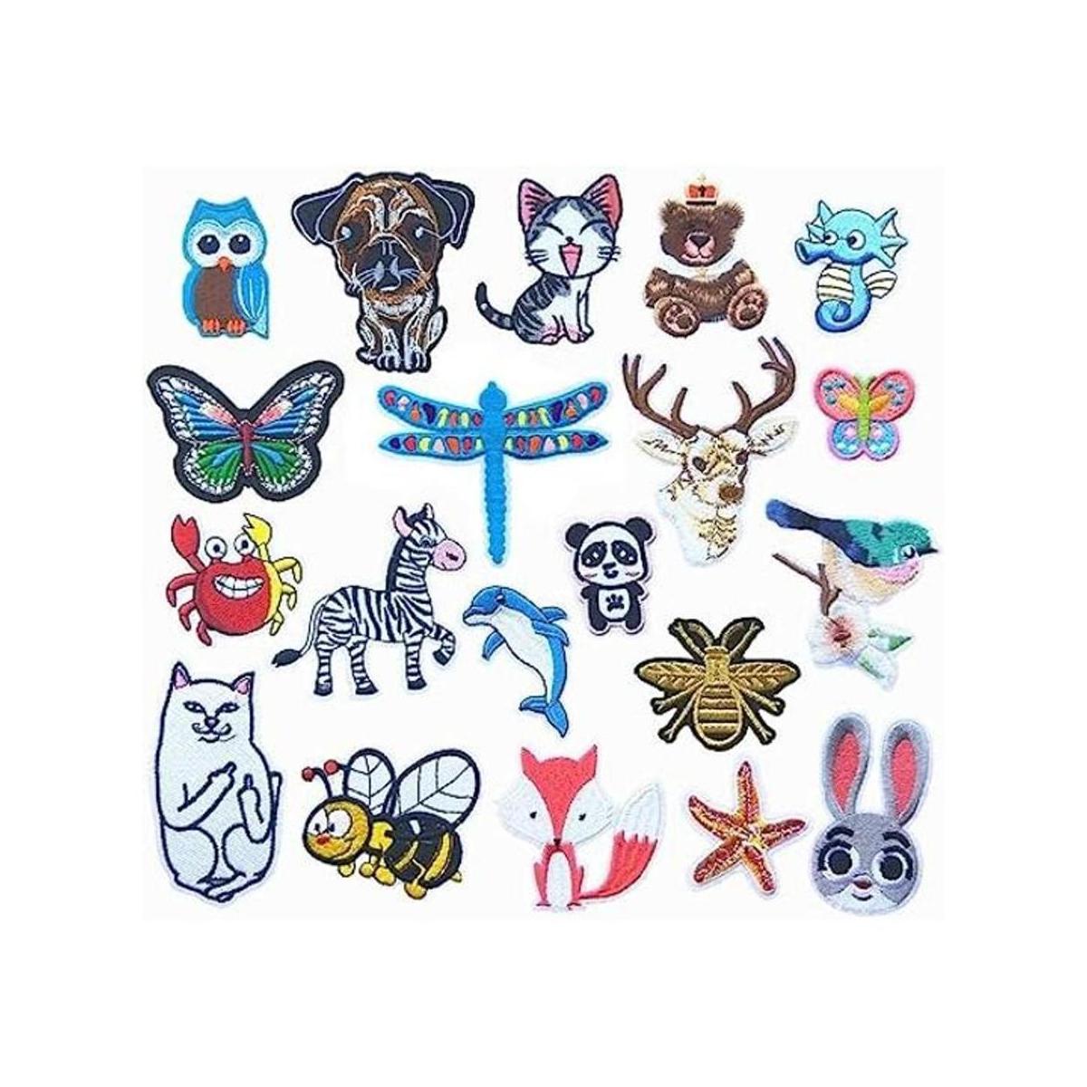 Mo Sheng Accessory 20 piezas de parches de animales