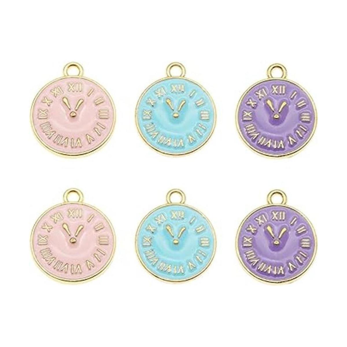 JJGrace Juego de 30 relojes esmaltados chapados en oro