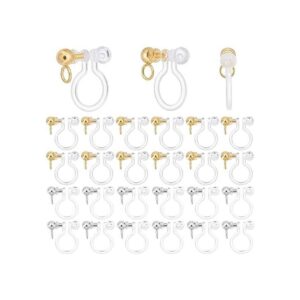 PH Pandahall 24 piezas de aretes transparentes tipo U de_1