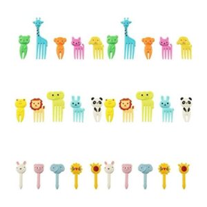 Tegg Alimentos Pick 30 unids lindo animal Bento decoración_1