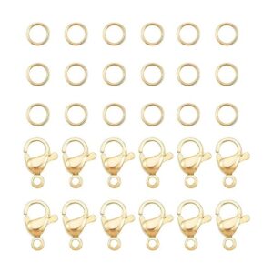PandaHall 120 anillos de acero inoxidable 304 de 0.157 in