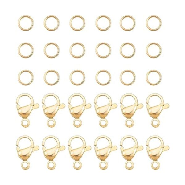 PandaHall 120 anillos de acero inoxidable 304 de 0.157 in