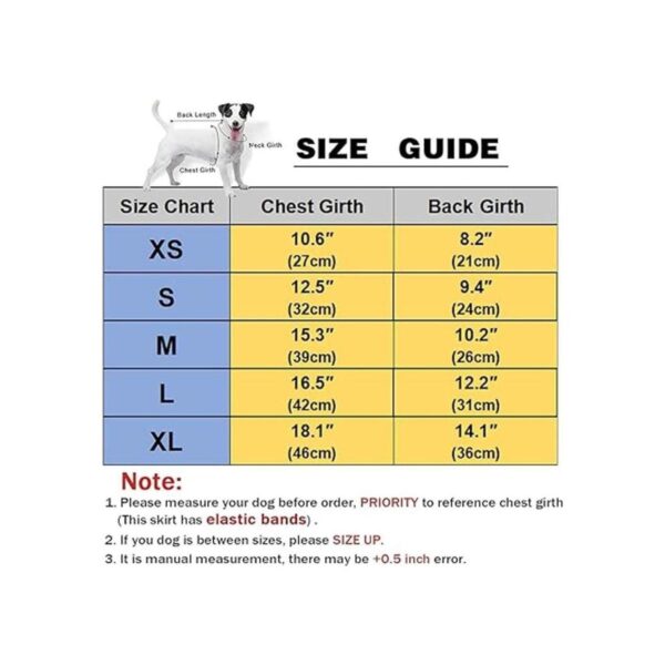 Dog Shirt Striped Skirt Pet Dress Clothes Puppy TShirts_6