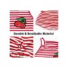 Dog Shirt Striped Skirt Pet Dress Clothes Puppy TShirts_4