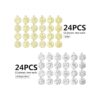 48pcs zodíaco redondo encantos de metal doble cara
