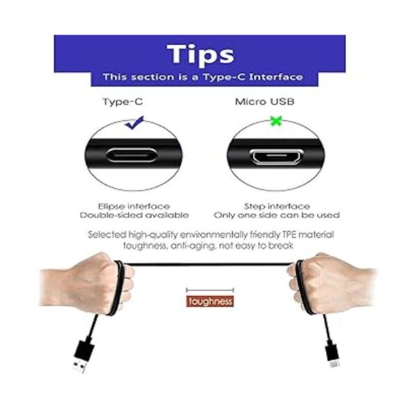 Cable de carga tipo C para Sony WH1000XM4 WH1000XM3_3