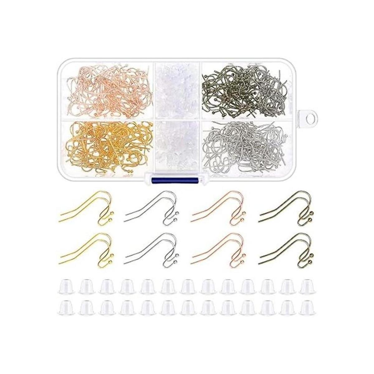 Audab Ganchos para aretes kit de fabricación de aretes
