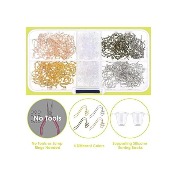 Audab Ganchos para aretes kit de fabricación de aretes_3