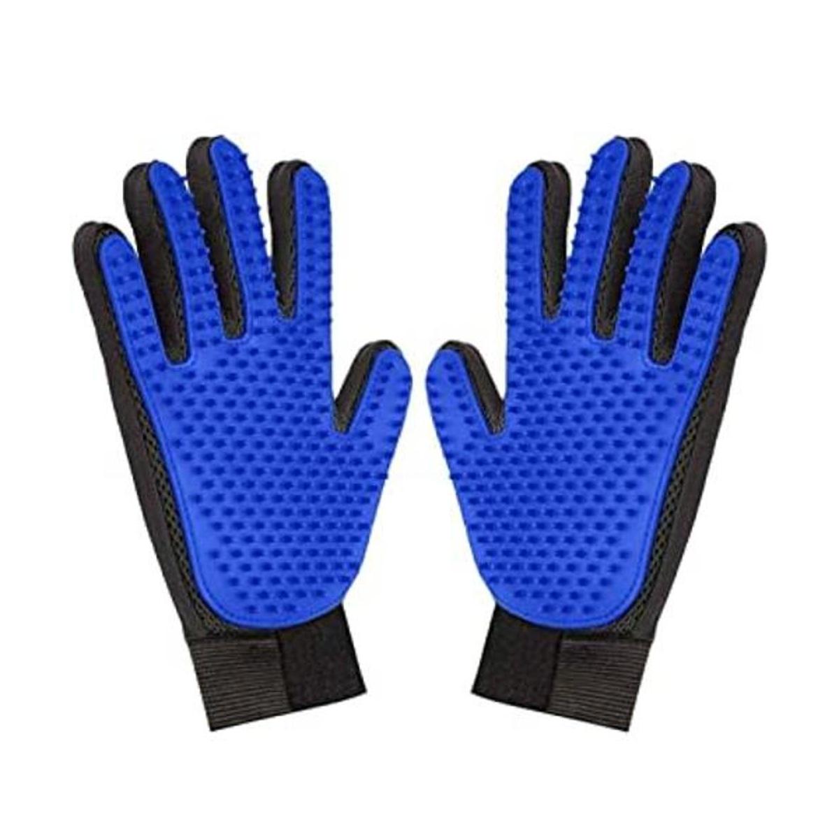 myKimono 1 par de guantes de aseo para mascotas cepillo