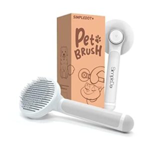 SimpleDot Cepillo deslizante autolimpiante para perros y_1