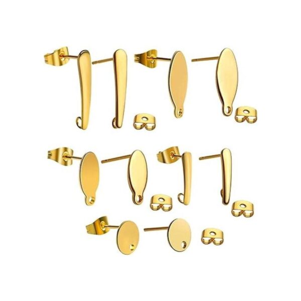 Aylifu Pendientes de 30 piezas de acero inoxidable
