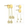 Aylifu Pendientes de 30 piezas de acero inoxidable