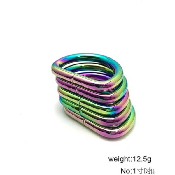 10 unids Heavy Duty Metal D anillo no soldado Danillos