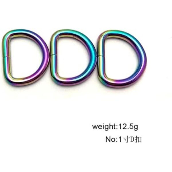 10 unids Heavy Duty Metal D anillo no soldado Danillos