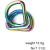 10 unids Heavy Duty Metal D anillo no soldado Danillos