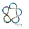 10 unids Heavy Duty Metal D anillo no soldado Danillos