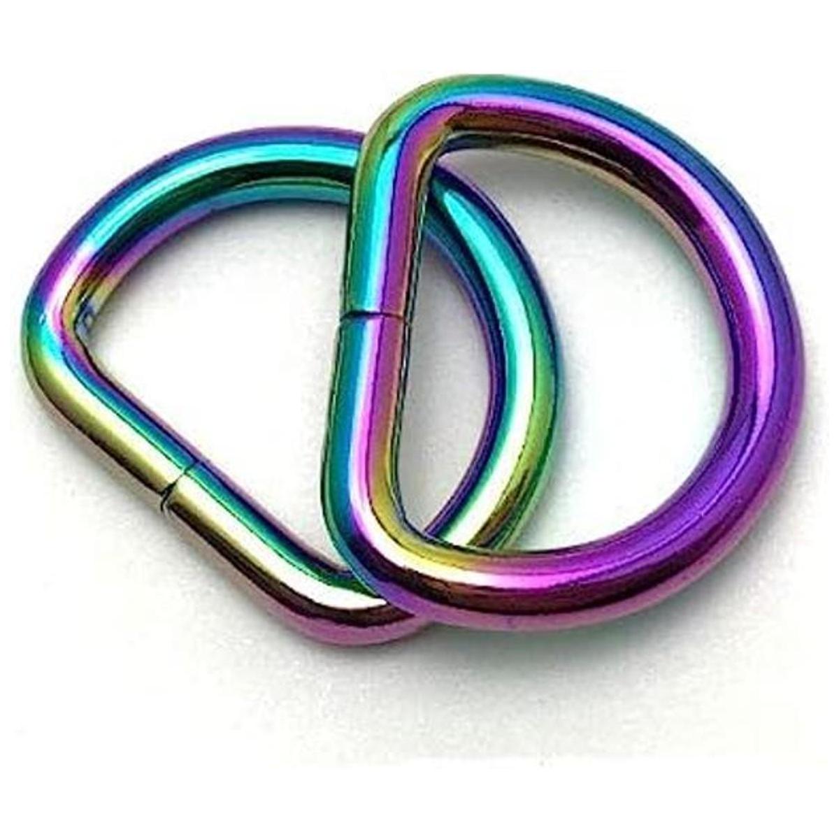 10 unids Heavy Duty Metal D anillo no soldado Danillos