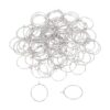 UNICRAFTALE 100 aretes de aro de acero inoxidable