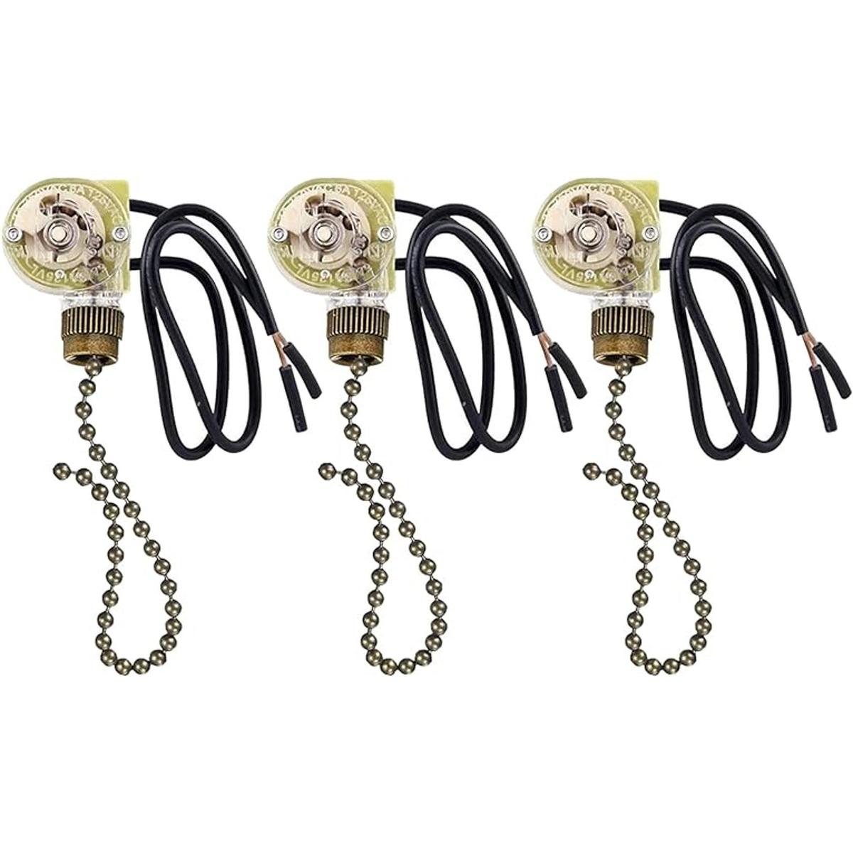 VIPMOON 3 Pack interruptor de ventilador de techo