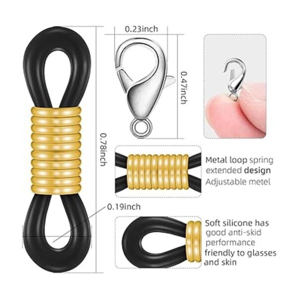 BIAHOTUR Extremos de cadena de anteojos conector de