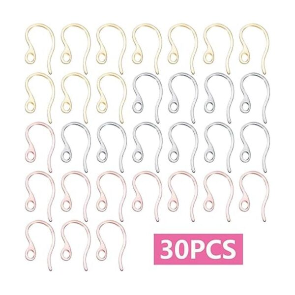 30 ganchos de acero inoxidable de 3 colores alambre de