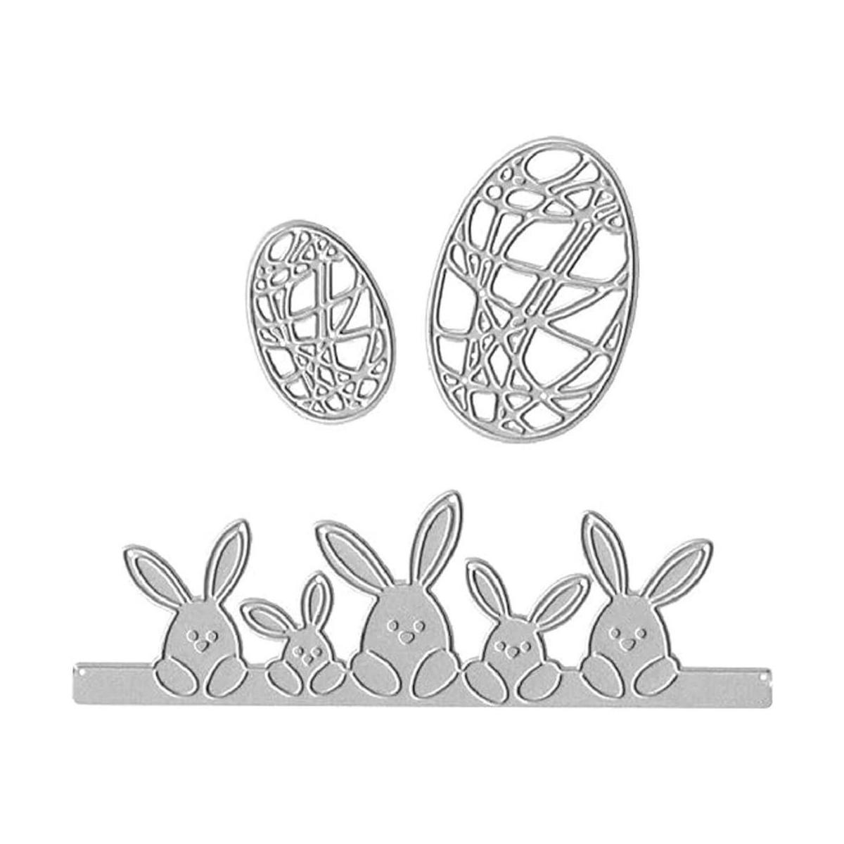 Troqueles de corte de huevos huecos de Pascua de metal