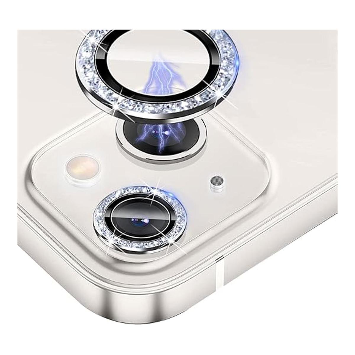 JOLOJO Bling Protector de lente de cámara compatible con