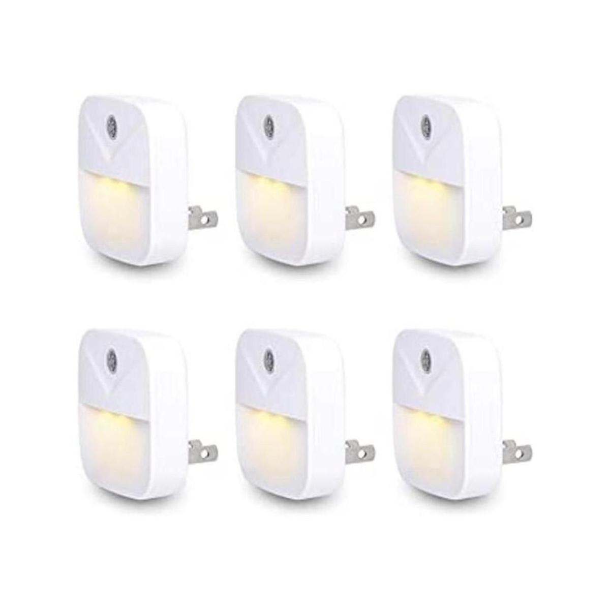 Uigos Luz nocturna LED luz nocturna blanca cálida sensor