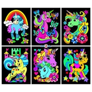 Unicorn Power Paquete de 6 pósteres de terciopelo para_1