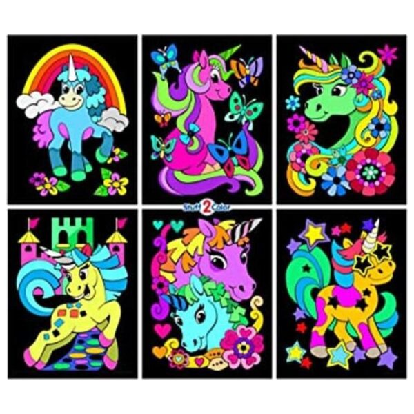 Unicorn Power Paquete de 6 pósteres de terciopelo para_1