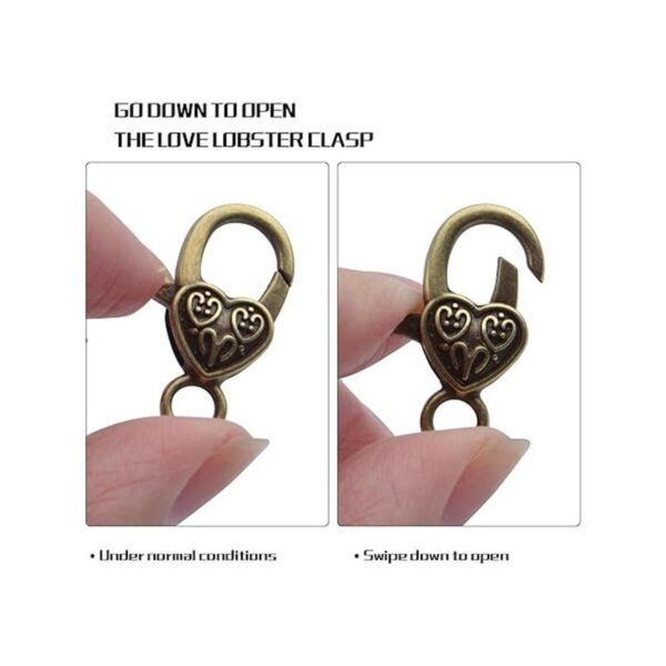 20 clips de langosta con forma de corazón y pinza de