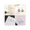 32 pendientes de aro de acero inoxidable para hacer joyas