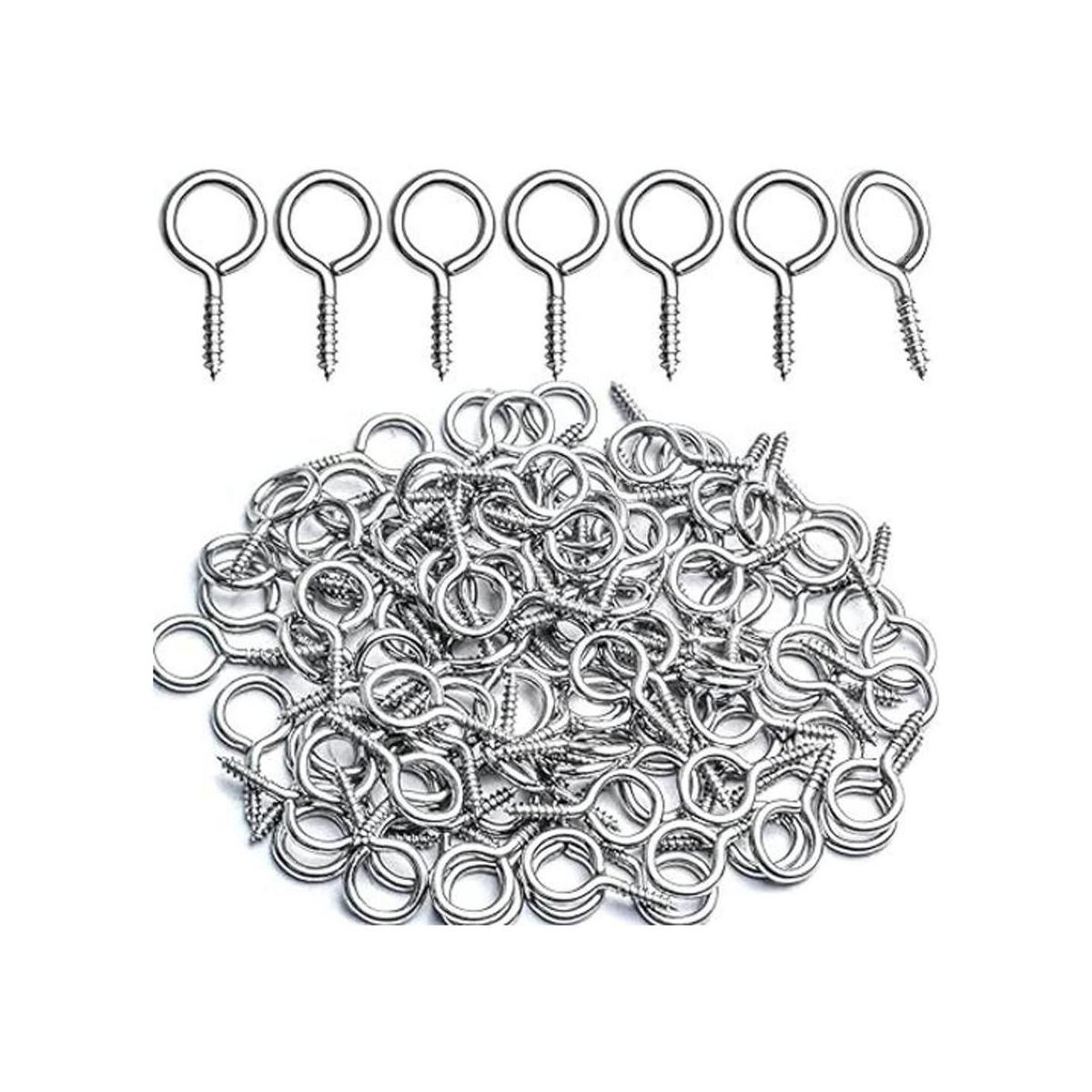 BronaGrand 100 tornillos para ojos tornillos de rosca