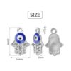 Hamsa Dije de mano con cuentas de mano colgante de mano_3
