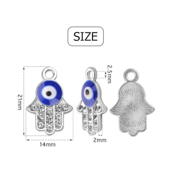 Hamsa Dije de mano con cuentas de mano colgante de mano_3