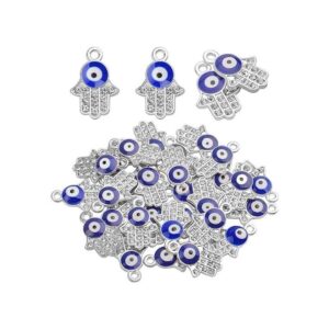 Hamsa Dije de mano con cuentas de mano colgante de mano_1