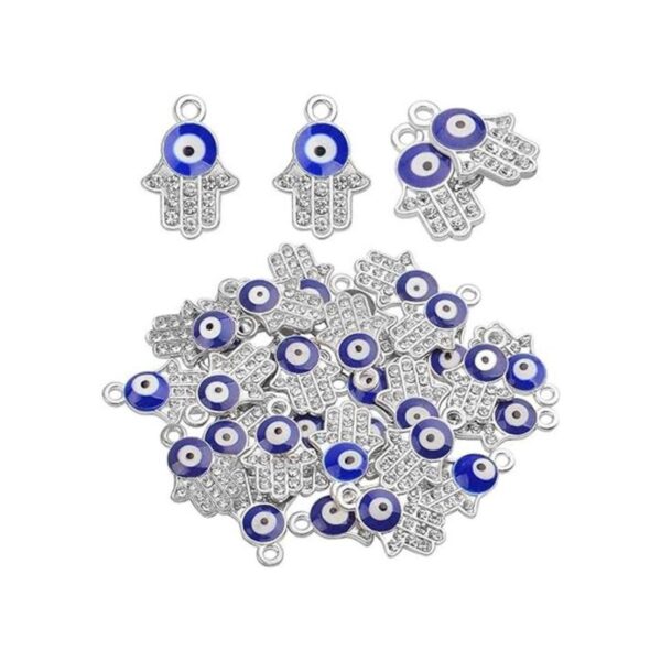 Hamsa Dije de mano con cuentas de mano colgante de mano_1