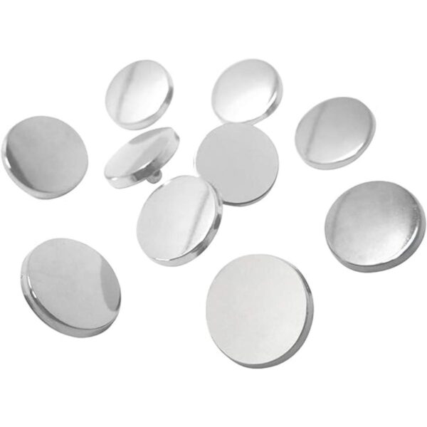 Honbay 50 piezas de metal redondo con botones planos