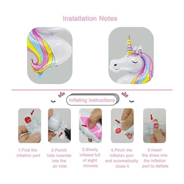 DUILE Globos de unicornio para decoración de fiesta de_5