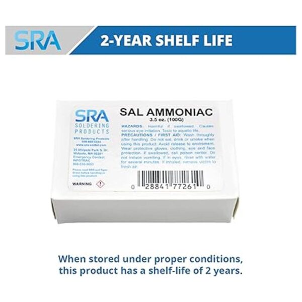 Sra Sal ammoniac tinning Bloquear 100 gramos