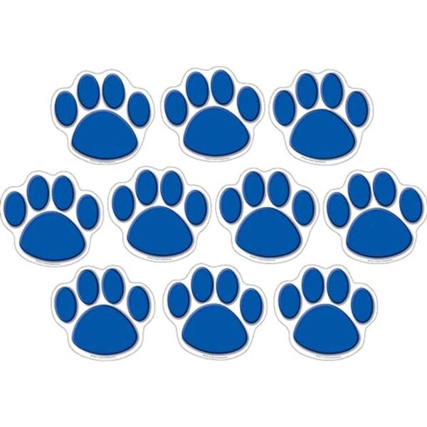 Teacher Created Resources Accents estampado de pata azul_1