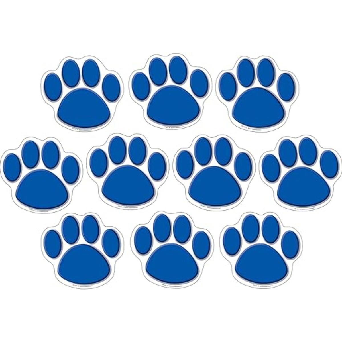 Teacher Created Resources Accents estampado de pata azul