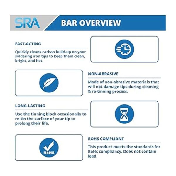 Sra Sal ammoniac tinning Bloquear 100 gramos
