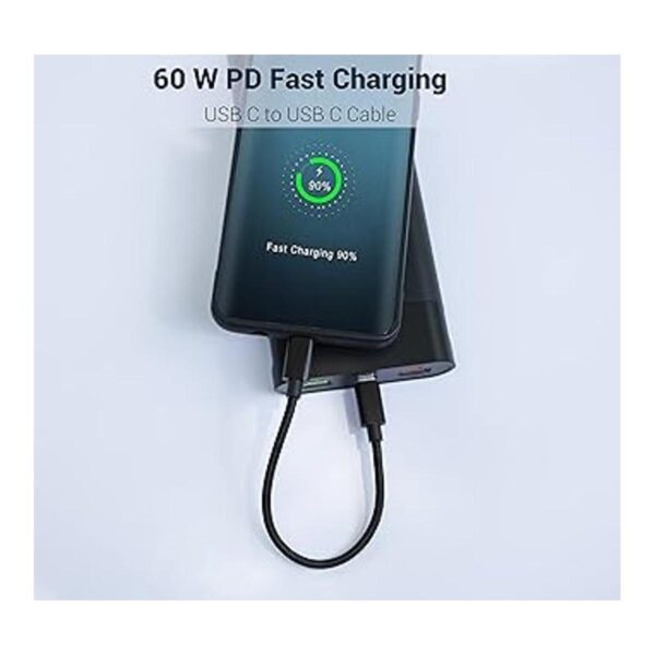 Cable de carga rápida USB C a USB C de 60 W paquete de 3_2