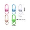 20pcs Metal langosta garra cierres giratorios cordones